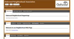 Desktop Screenshot of oakwoodneighborhood.org