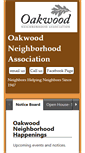 Mobile Screenshot of oakwoodneighborhood.org