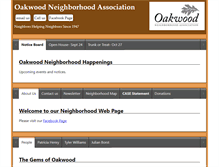 Tablet Screenshot of oakwoodneighborhood.org